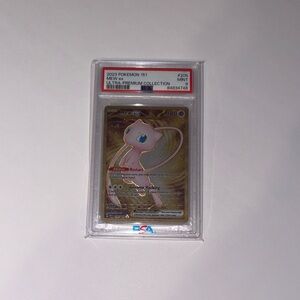SEND OFFERS Pokemon Mew Ultra-Premium Collection Card - Gold and Pink
